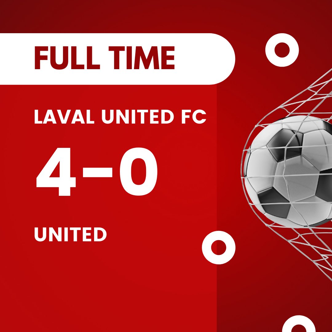 lavalutd's tweet photo. فوز نادي  لافال يونايتد ضد نادي يونايتد باربع    اهداف مقابل لاشي                             Laval United 4🥅 vs  0 United       💪🏻💪🏻💪🏻💪🏻well done ✅ https://t.co/wgGINVMhzd