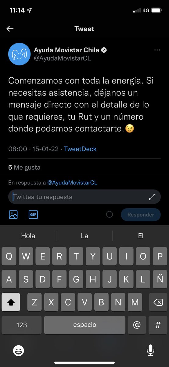davidmorales680's tweet photo. @AyudaMovistarCL Ofrecen 5g y con suerte tengo solo una marca de señal en toda la semana https://t.co/0JWrcoqqUH