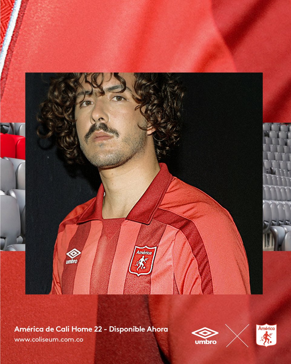 This is O͟u͟r͟ Game. Presenting the 22/23 home jersey for <a href="/AmericadeCali/">América de Cali</a> 🔴.

Available now exclusively in Colombia via coliseum.com.co 🇨🇴.

#Umbro