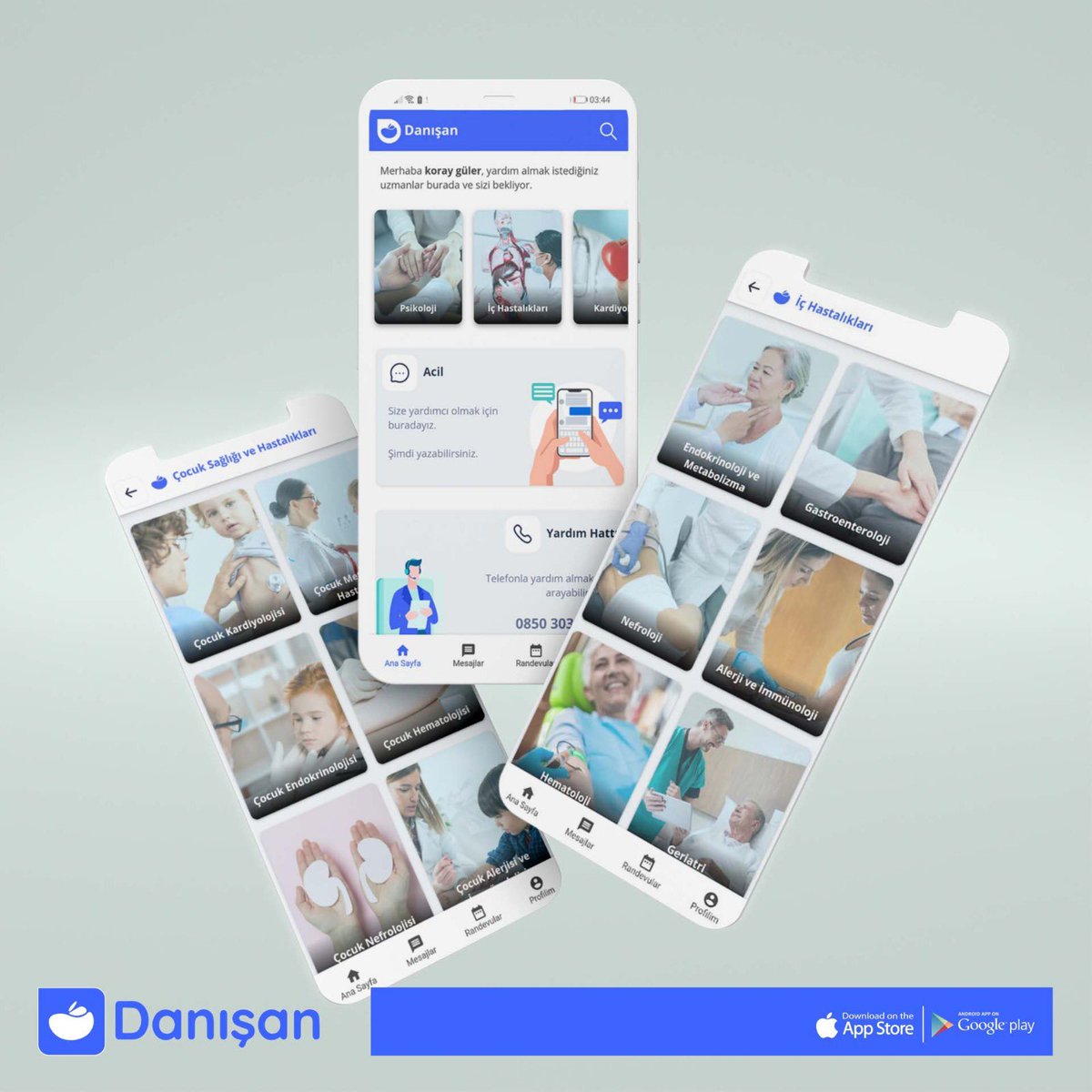 Online Sağlık Danışmanları Burada 

#onlinesaglik #onlinedoktor #teletıp #danışan #danışanapp #Covid_19 #onlinehekim 

👉🏻 DanisanApp.com/goapp 👈🏻