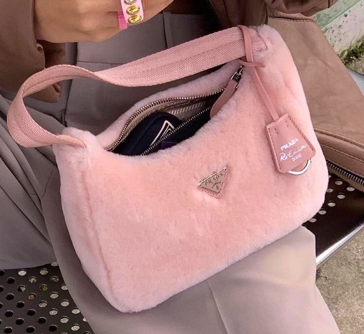 ✨ on Twitter  Pink prada bag, Bags, Fluffy bag