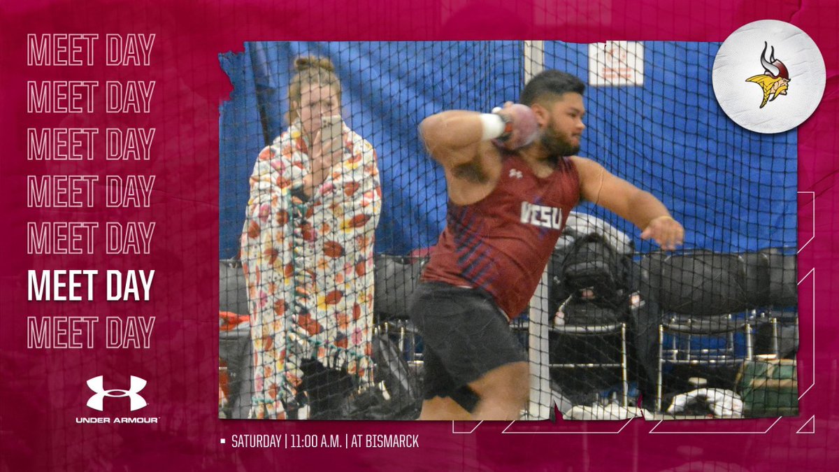 VCSUVikings's tweet photo. We're BACK! Viking Track &amp; Field returns to competition Saturday at the Mike Thorson Open in Bismarck. Field events at 11 a.m., running events at 12 p.m. #GoVikings https://t.co/92DSAjPZeu