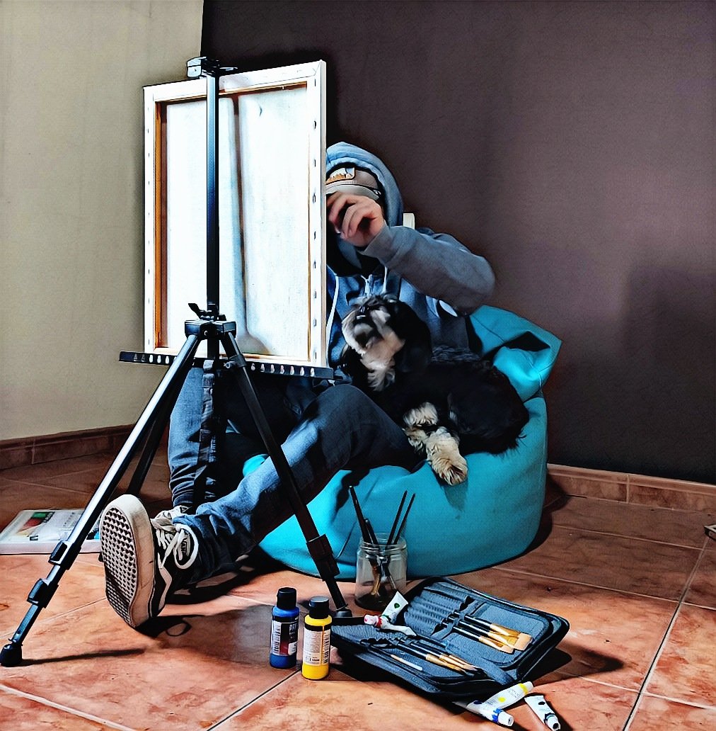 AwbrikArt's tweet photo. Our hobbies! 🥷🐶 https://t.co/Ev1o45BtyJ