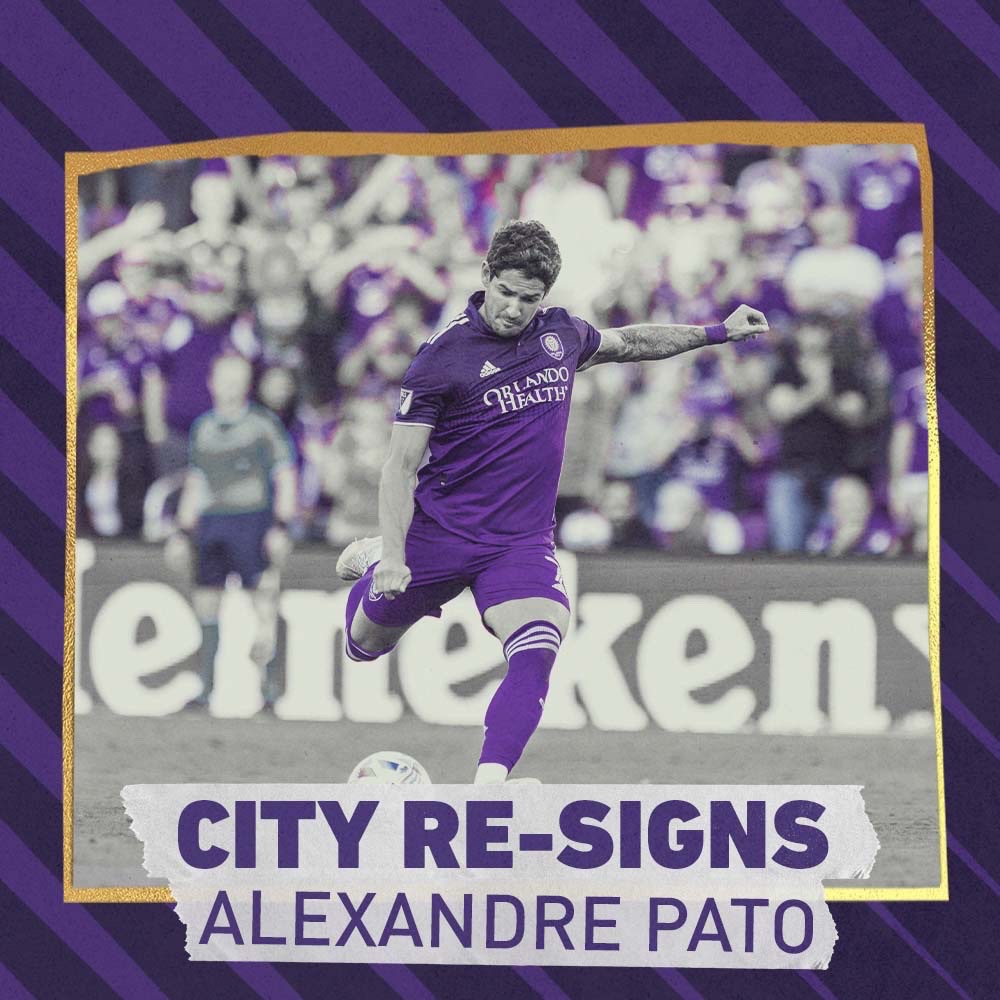 NEWS: #OrlandoCity re-signs forward Alexandre Pato. Read More