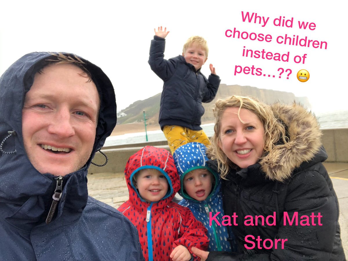 KatStorrWriter's tweet photo. We’re not related to @wstorr and @Farrah_Storr but we do wonder if pets might be easier to handle than this rabble! @thetimes #kidsorpets https://t.co/vk29OOGeeY