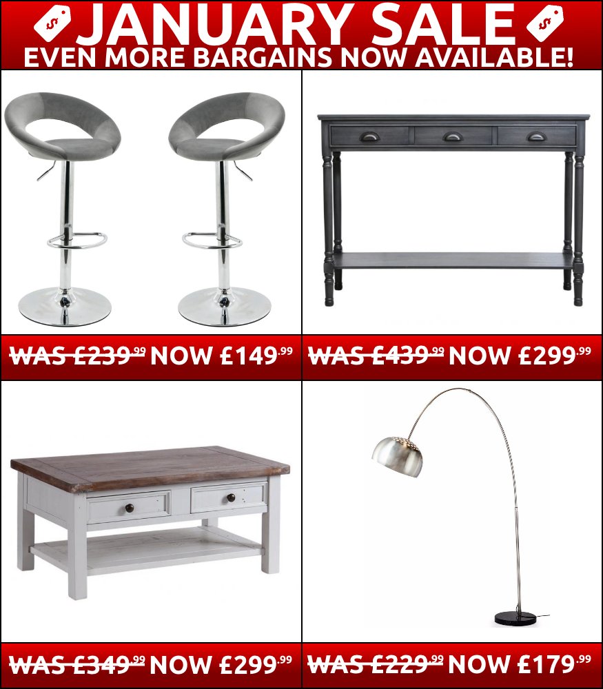 📢 Our Biggest Sale Yet Just Got Bigger! 📢

jaspershome.co.uk/pages/january-…

Tel: 01455 63 53 20
Jaspershome.co.uk

#sale #januarysale #bargains #sofas #beds #dining #furniture <a href="/hinckleybid/">Hinckley BID</a>  <a href="/WonderfulHinck/">Wonderful Hinckley</a> <a href="/fosse107/">Fosse 107</a> <a href="/DivideBuy/">DivideBuy</a>