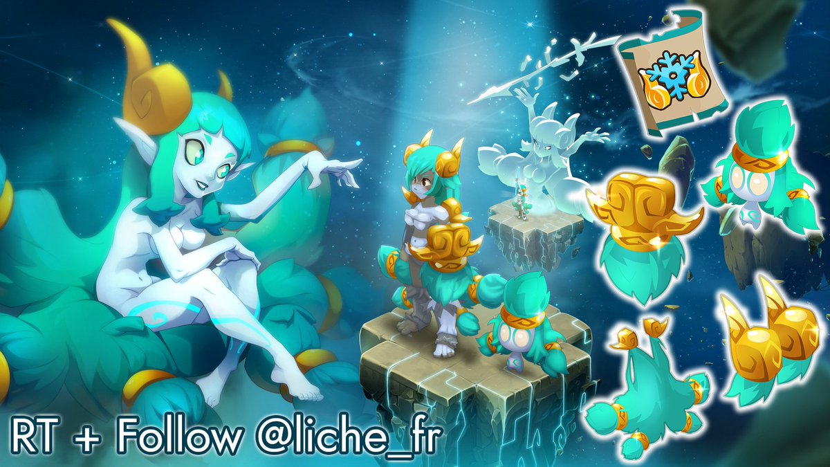 liche_fr's tweet image. 🎁 Concours : un pack Jiva à gagner pour l'un d'entre vous ! Le pack inclut : 

- Une pano d'apparat (avec coiffe, cape et bouclier),
- Un familier d'apparat "Esprit de Javian",
- Une attitude "Lance glacée de Jiva".

➡️ Pour participer RT + Follow @liche_fr

Tirage le 23/01 !