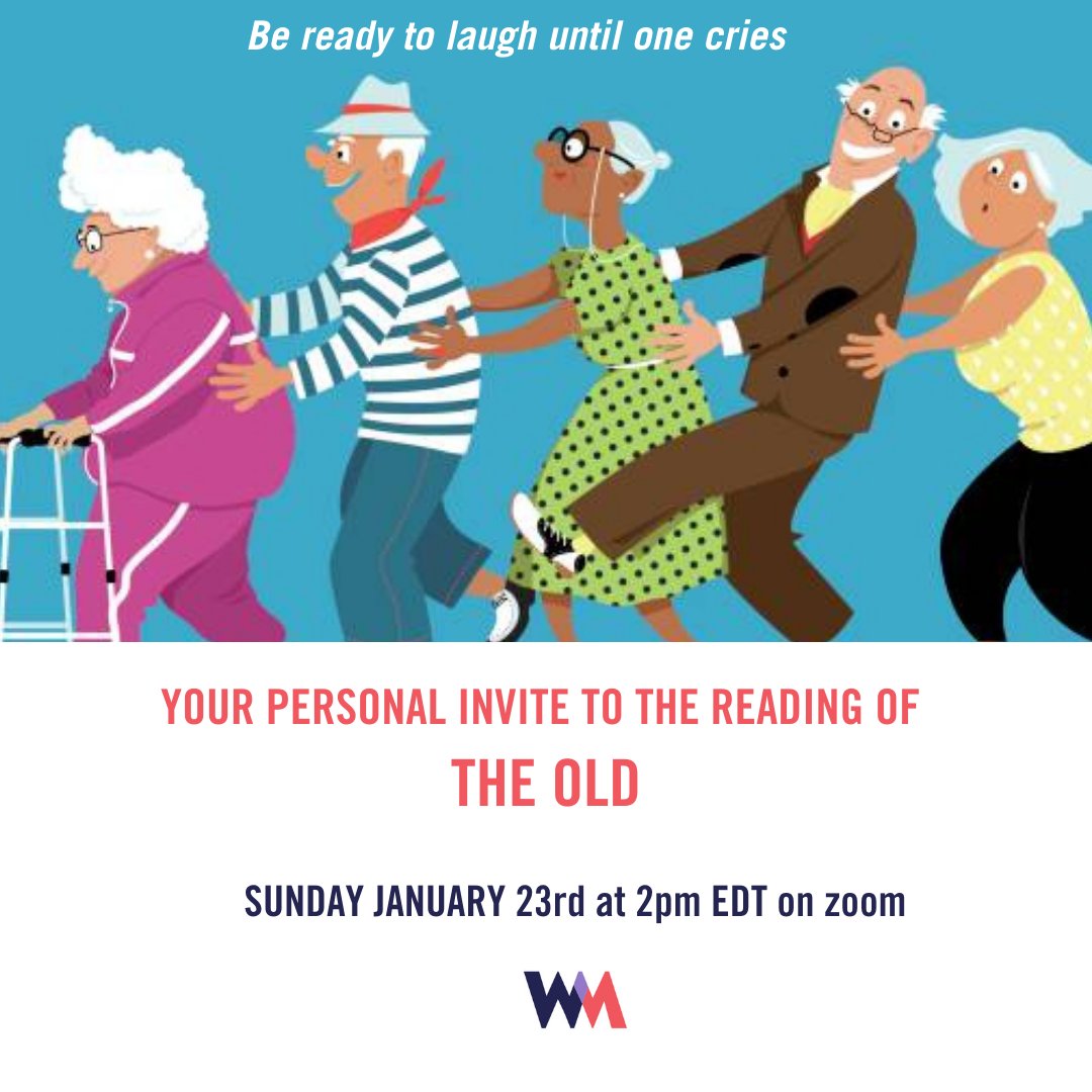 WomanityProject's tweet image. Your personal invite to the reading THE OLD - a play by Aurelie Harp
Be ready to laugh until one cries - Sunday January 23rd at 2pm EDT *|eventbrite.com/e/the-old-worl…|*
