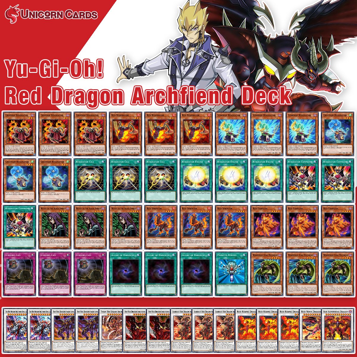 Unicorn Cards on Twitter: "Red Dragon Archfiend Deck: Do you think you improve this deck❓ Please share your thoughts and opinions on this deck❗ https://t.co/4uWUs9qau5 #YuGiOh #yugiohcards #yugiohcommunity #yugiohcollection #yugiohcollector #遊戯王