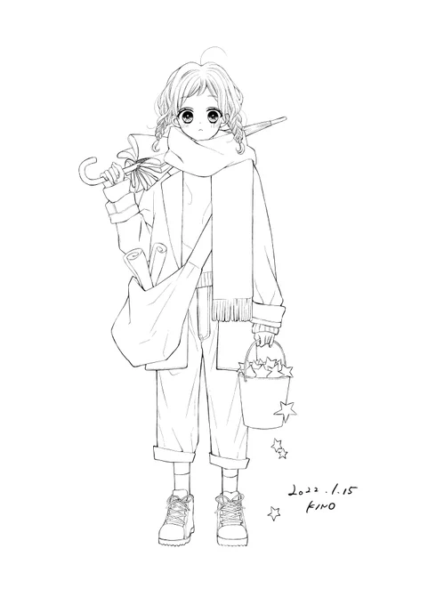 線画までしかできなかった
塗り絵…?笑 