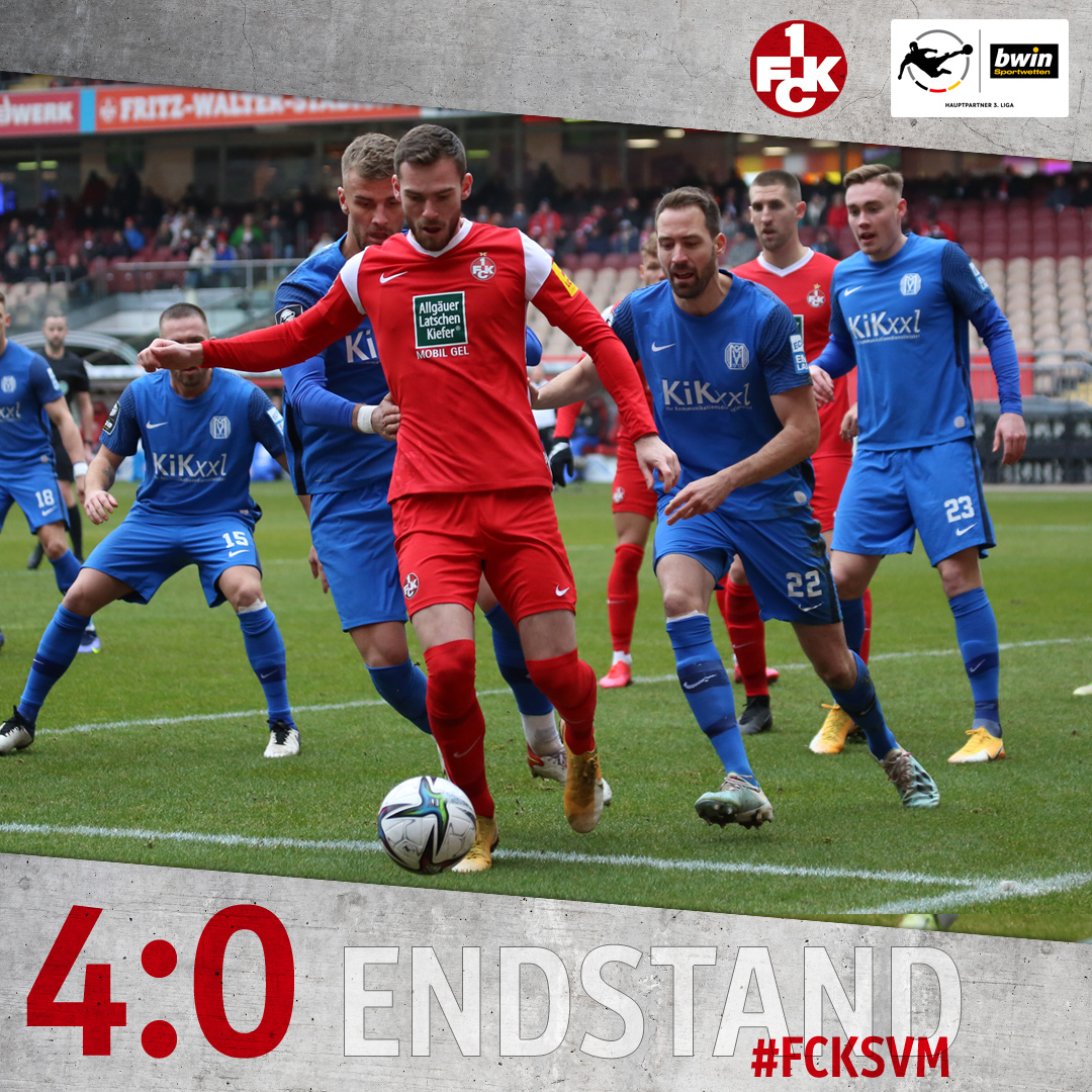 Rote_Teufel's tweet photo. Der #FCK feiert am #Betze einen gelungenen Jahresauftakt. 👹🔥 Im Heimspiel gegen den Tabellendritten SV Meppen setzen sich die Roten Teufel mit 4:0 durch, Boris Tomiak, zweimal Hendrick Zuck &amp; Mike Wunderlich sorgen für den deutlichen Sieg: https://t.co/sGoL8uFUH9 #FCKSVM https://t.co/NcvN8UWSOv