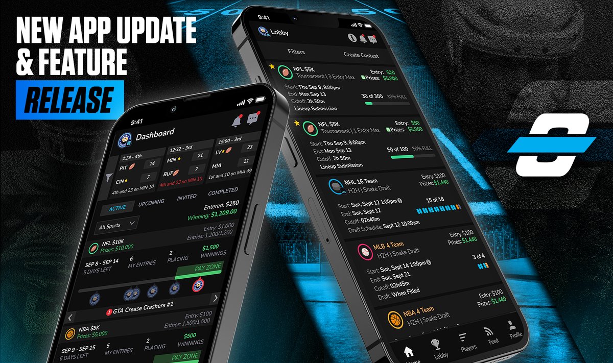 OwnersBox's tweet photo. Our new mobile update is LIVE 🚨👀

Update your app before building your lineup in the Wild Card Contests today! Here's what's new:

• New navigation bar
• UI color update and minor UX improvements

Download here:
iOS: https://t.co/trpdF62AqV
Google: https://t.co/kqf2ZITMf2 https://t.co/dkFl1ftBZm