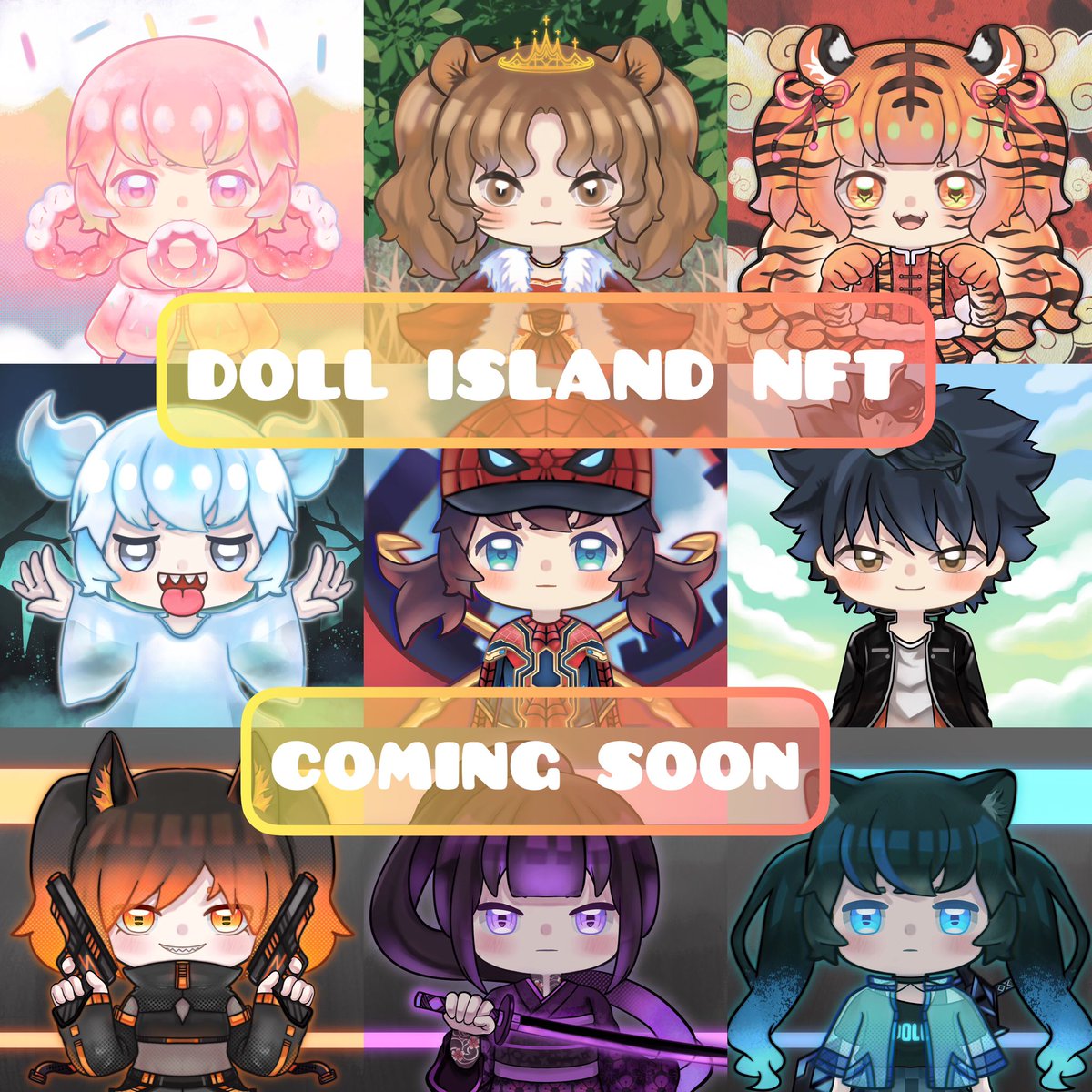 Doll Island is an NFT collection of 5,000 generated anime style PFPs. 
Those are some special NFT in this collection.
Join us if you're interested✨
Discord: discord.gg/8CD839uTqD

#NFTcollection #NFTCommunity #nfts #illustration #NFT #nftart #NFTartist #イラスト #NFTs
