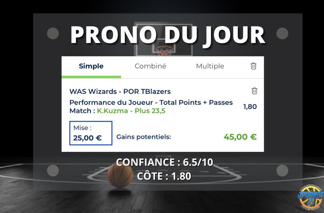 JPronos23's tweet image. PRONO DU JOUR 👍🏼🔥 # 2

RT + ❤️ SI TU FOLLOW !