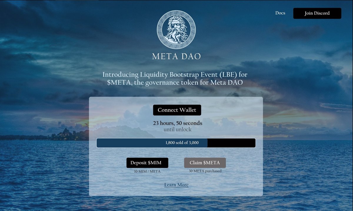 The #MetaDAO LBE is almost here.  Are you ready?