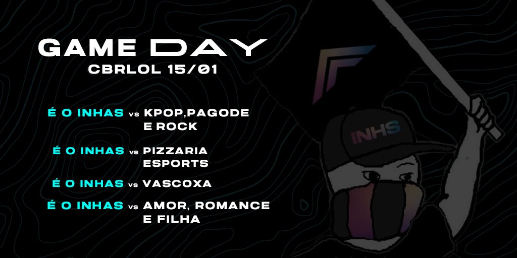 HOJE COMEÇAM OS CONFRONTOS DO <a href="/CBRLOL/">Bora Choi</a>! 😎

Esses são nossos jogos do dia:

vs. Kpop, Pagode e Rock
vs. Pizzaria ESports
vs. Vascoxa
vs. Amor, Romance e filha 

🔗twitch.tv/leoozz_