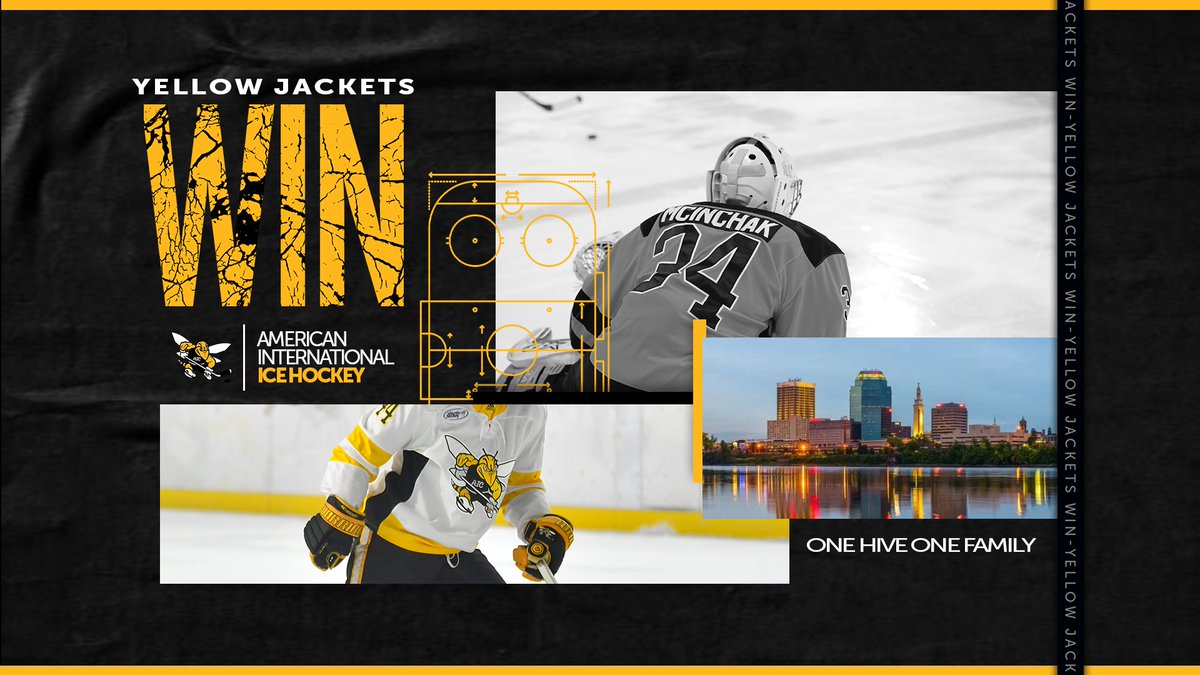 AIC_Hockey's tweet photo. #YellowJacketsSweep @HurstMensHockey with a final score of 6-3!
#HiveDefended https://t.co/H5An6rN8xj