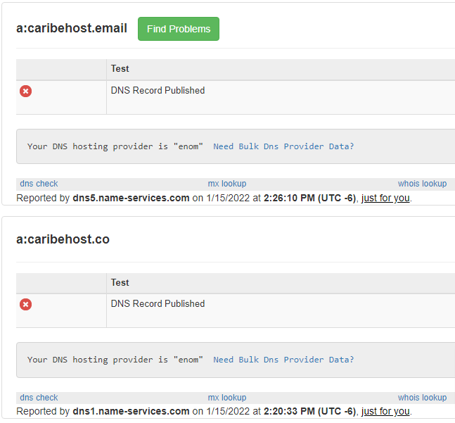 caribehost's tweet photo. @enomsupport dns service is offline https://t.co/qUL73t3lQi