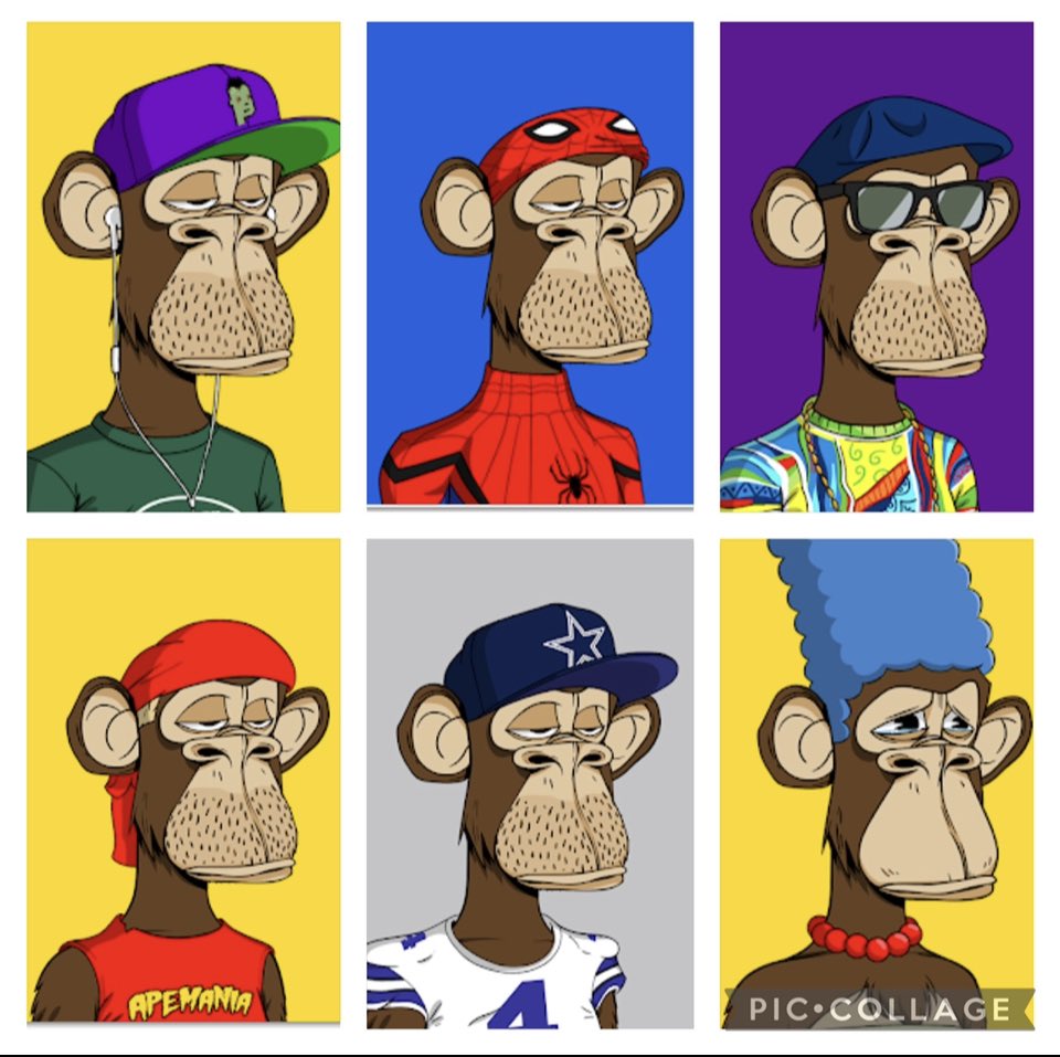 apelicious55's tweet photo. I introduce you to 
Apey Vee
Spider Ape
Notorious A.P.E
Hulk HogApe
Dak Apescott
Marge Apeson
 https://t.co/NWGp2z4VUv https://t.co/eU17pgMUqk