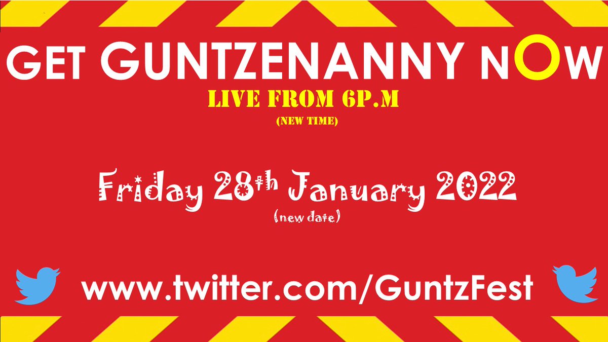 GuntzFest's tweet photo. Under 2 weeks to go. New date, new time! See you then https://t.co/FDPlSk3kmy