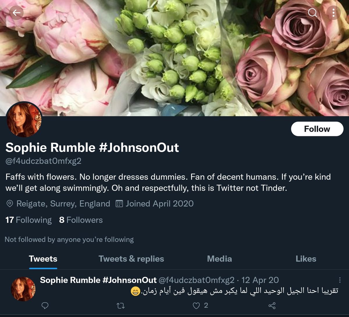 LeoReigate's tweet photo. @sophiearumble are you aware of this account copying your profile? https://t.co/15H9lYc8sq