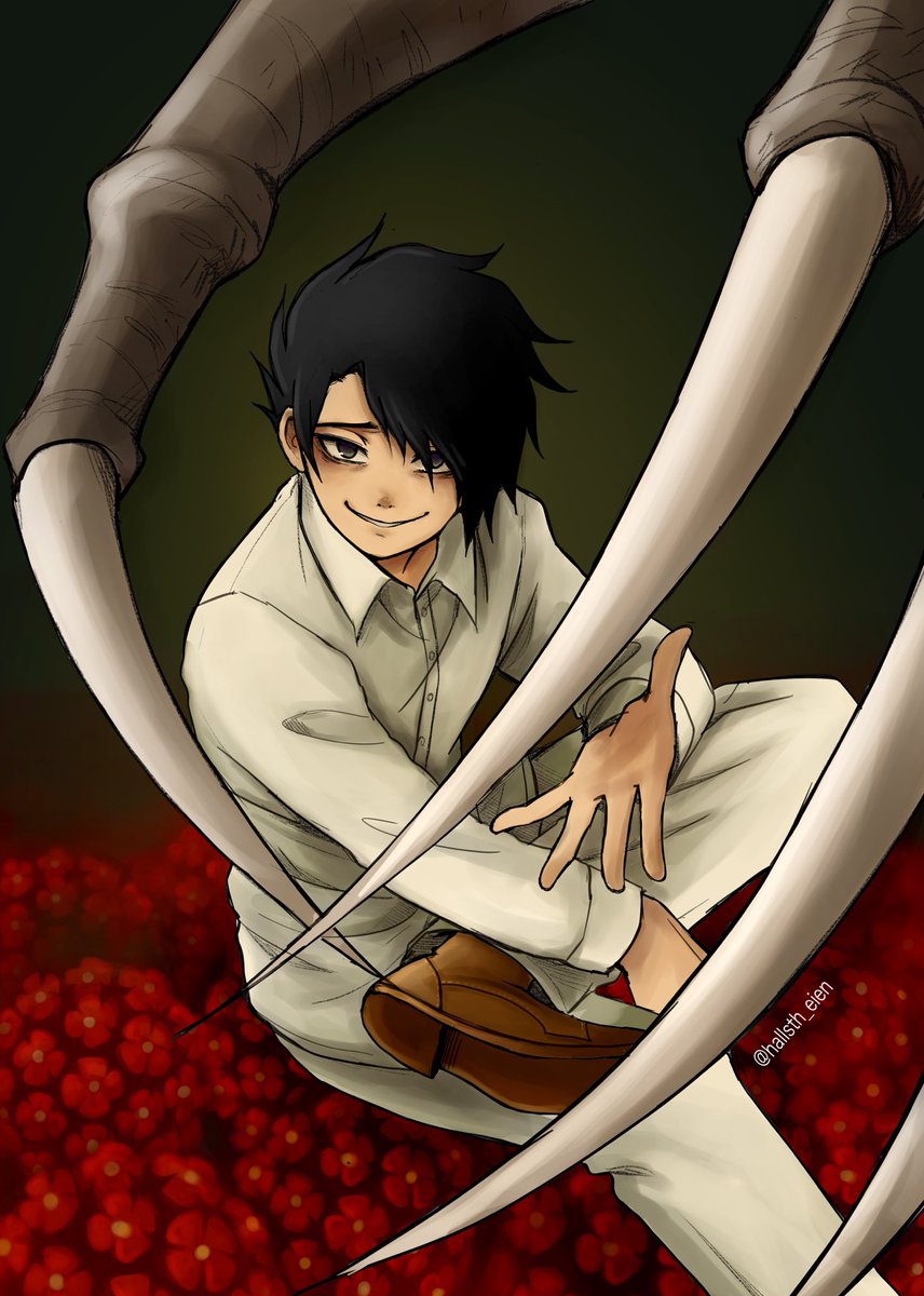 My interpretation of Ch 13 for <a href="/TPNProject/">Let's Change The World!: A TPN Fanzine✨🖋</a> 🥀

#ThePromisedNeverland #約束のネバーランド #Ray #レイ