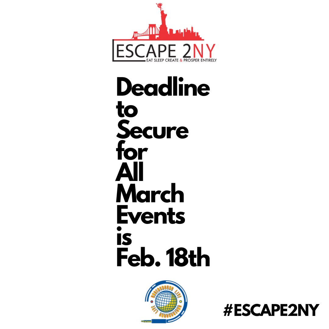 ESCAPE2NY's tweet photo. #ESCAPE2NY #UndergroundLive https://t.co/6zVUhfGCiV