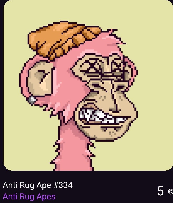 LeogutiTrader's tweet photo. Este es uno de mis @AntiRugApes https://t.co/4AWaVLrSUc