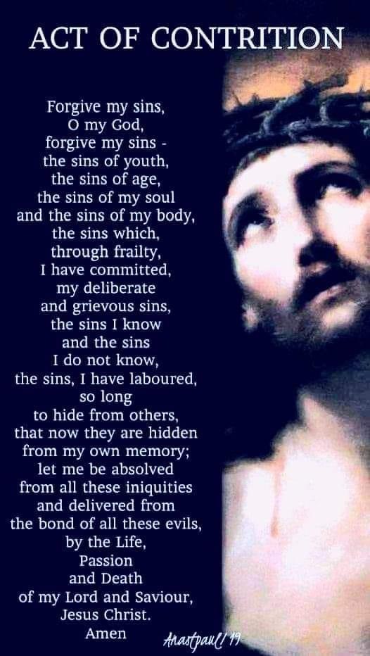 amidealist's tweet photo. a really good “Act Of Contrition”👇🏼
Saturdays confession 😌
#CatholicTwitter
#CatholicChurch
#ActOfContrition
#Pennance https://t.co/LzkdRIVkWl