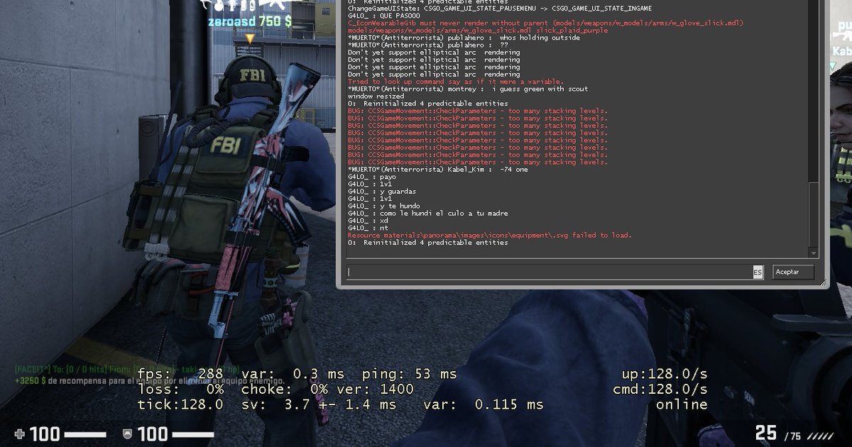 adriancsgoo's tweet image. Esto es lo que te encuentras cuando te metes tranquilamente a jugar un @FACEIT y juegas vs españoles ( tb decir que namiz no dijo nada en toda la partida ) es lo habitual con 19y/o, por internet y que habla cuando va ganando 12/7 . Que merecen este tipo de personajes?  @ByG4L0