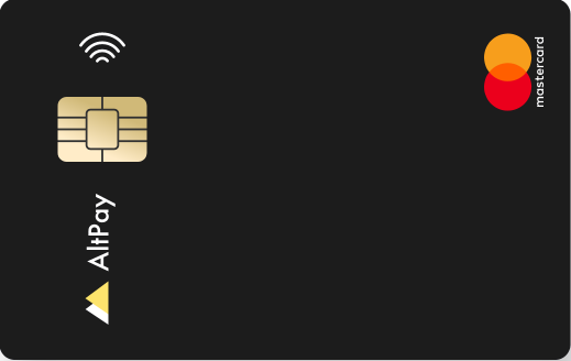 AltPay Mastercard coming soon 📈

#AltPay is on track to proudly become a registered <a href="/Mastercard/">Mastercard</a> program manager.

Our cards will be available for individuals and companies from the EEA and designed to respond to every need of our Client.

More details will​ follow.