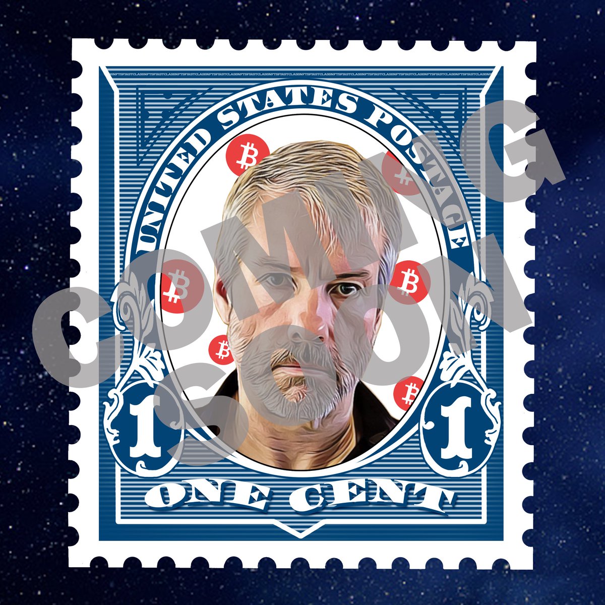 Reveal number two! The second member of ‘The 1¢ Collection’! The definition of diamond hands…<a href="/saylor/">Michael Saylor</a>! 💎🔥 there will also be 20 Michael Saylor stamps minted in total! Don’t miss out!👀 #michaelsaylor #microstrategy #bitcoin #bitcoinmaxi #DiamondHands #NFT #NFTdrop #BTFD #HODL