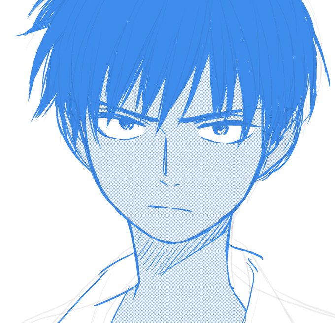 目が覚めてしまったのでネームが進んでイメージが出来てきたので表紙のタケルの顔を少し直したりしていました
タケルはラストに褐色肌トーンを塗る瞬間が一番楽しい… 