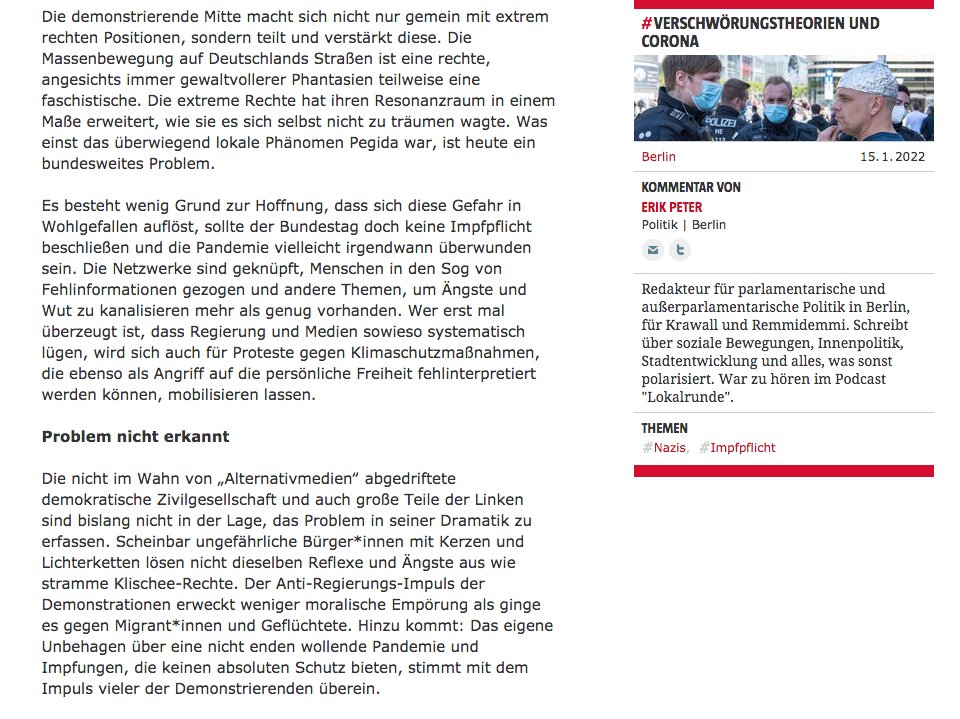 Kein selbstkritisches Wort.