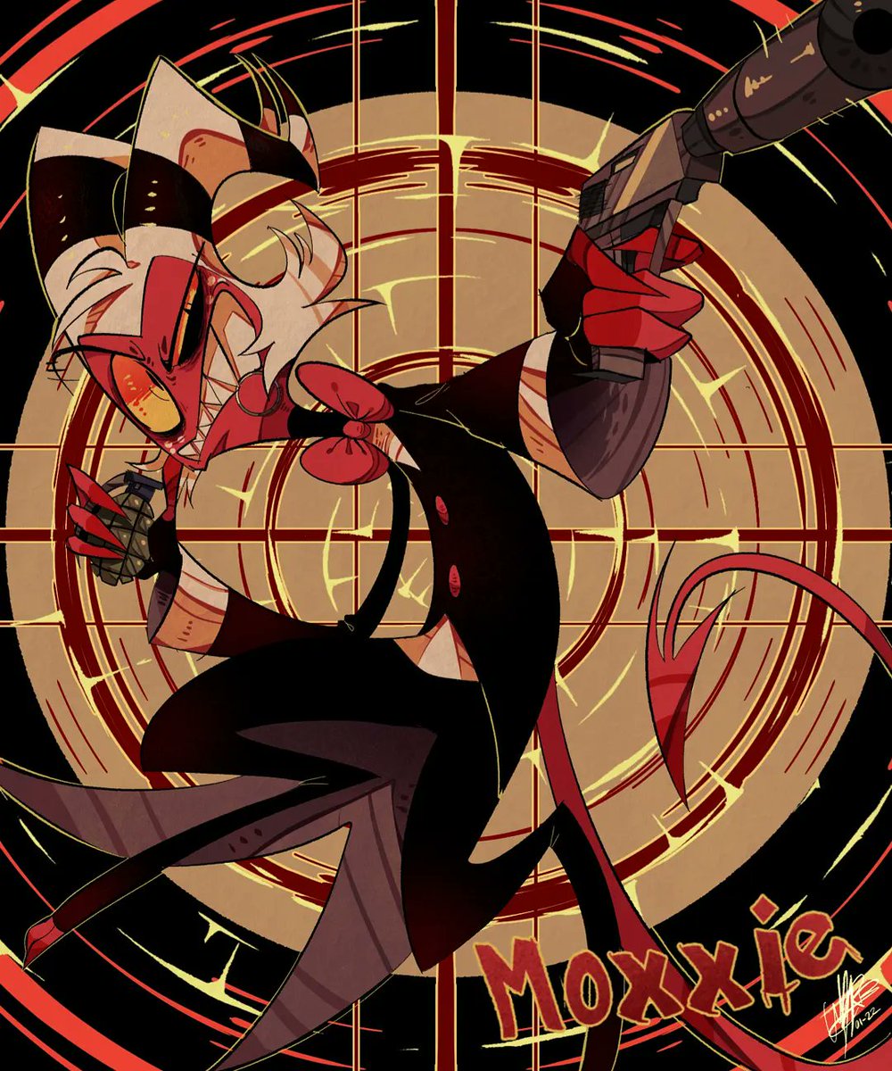 GeryGhosty's tweet photo. Millie &amp; Moxxie ❤🧡
Designs available on Redbubble! (link in bio)
#helluvaboss https://t.co/cPGj7fUoyX