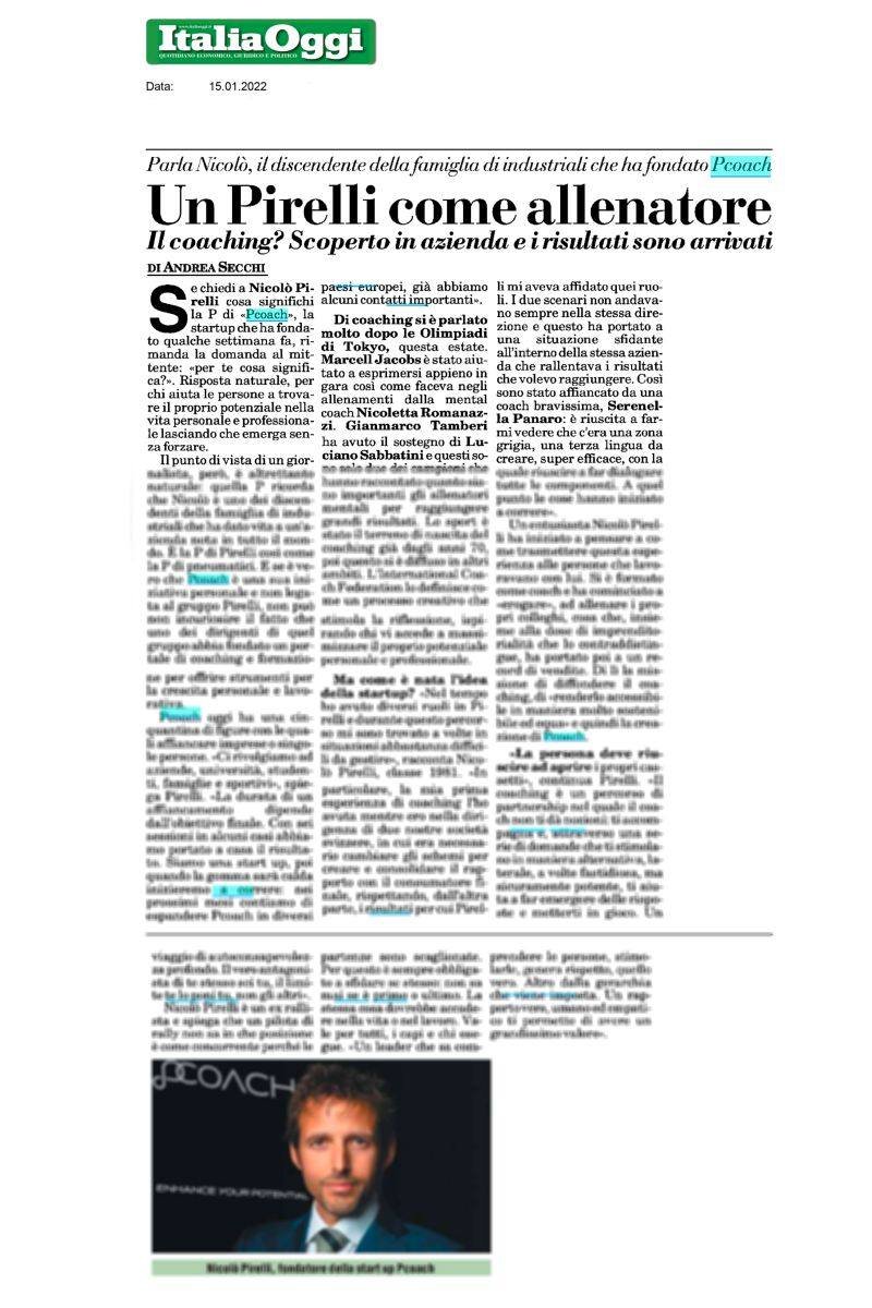 Non posso che complimentarmi con te Nicolò Pirelli per #Pcoach, splendido progetto dedicato al coaching e alla formazione.
Onorata di averti accompagnato alla scoperta del #coaching e alla sua magia trasformativa, e felice di aver visto sbocciare la tua visione!
W il #Coaching!