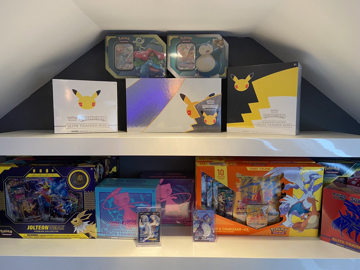 uncertifiedfire's tweet photo. I’ve decided I’m out of collecting Pokémon. I can’t really afford to keep up with it. So as a goodbye I’m giving away all of my sealed collection! All you need to do is retweet, like &amp; follow! Good luck!! 🤡 🤡 🤡 https://t.co/YfCF1Zn6Hi