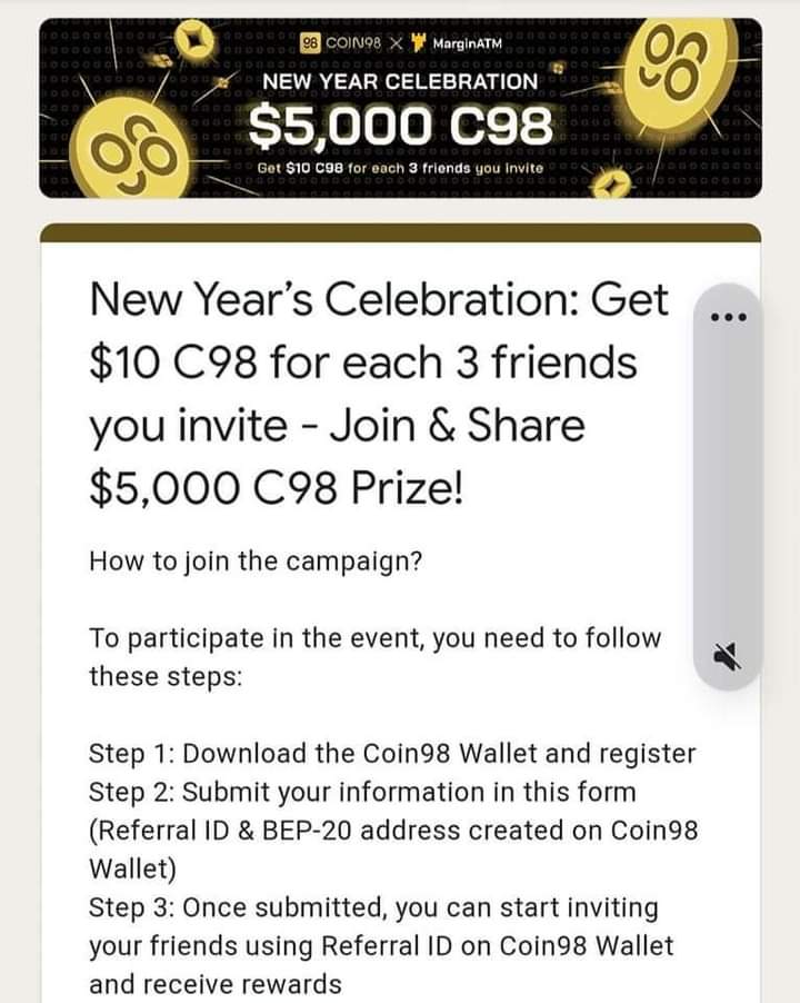 eljovan's tweet photo. 🔥Create Wallet 98 Airdrop 🔥
https://t.co/NDuNKp1DzJ
My Code: C98BWDGUZ3

Isi form 👇
https://t.co/FIbW9Ac5ch https://t.co/TVVkDjUoqq