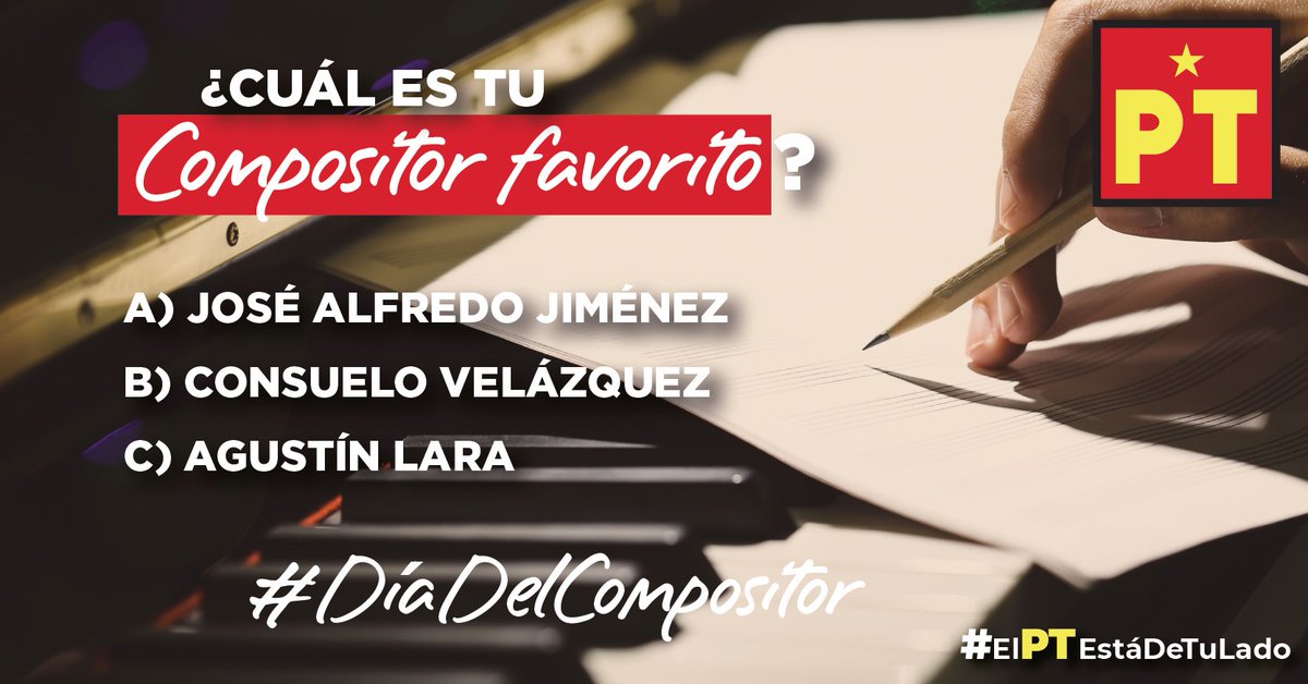 Crear música es un arte que da vida e inspira ¡Excelente Día!
#SomosPT #ElPTEstáDeTuLado