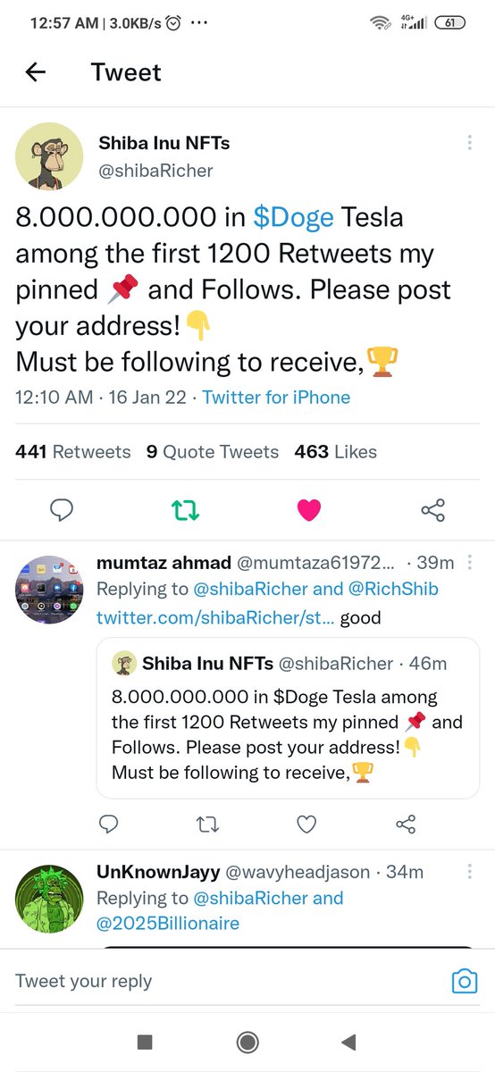 Chrizzalds's tweet photo. @shibaRicher @SHIBNFTgiveaway Done https://t.co/XiqBM7iPaX