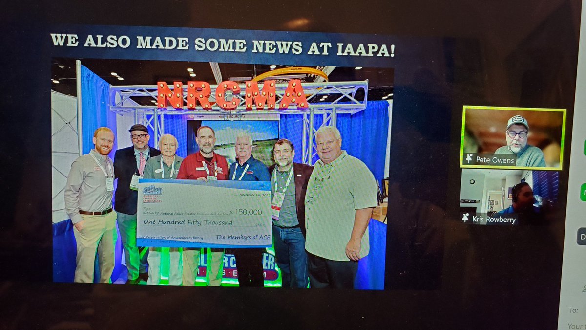 aceonlineorg's tweet photo. More from Pete &amp; Kris about @coastermuseum during @ACEEasternGL Virtual #NoCoasterCon!  #RideWithACE #PreservationCounts https://t.co/1NZJl7unzz