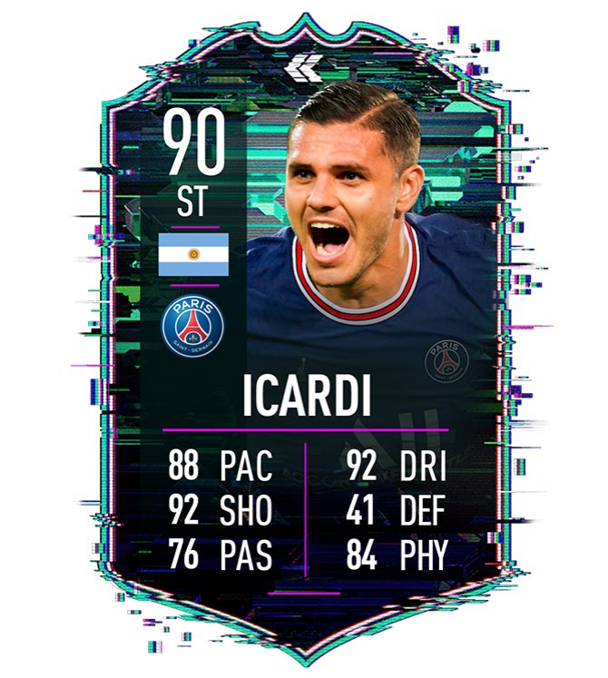 Timmyfut's tweet photo. Leaked Icardi SBC! (Stats and rating are not confirmed) https://t.co/97ozLIovEn