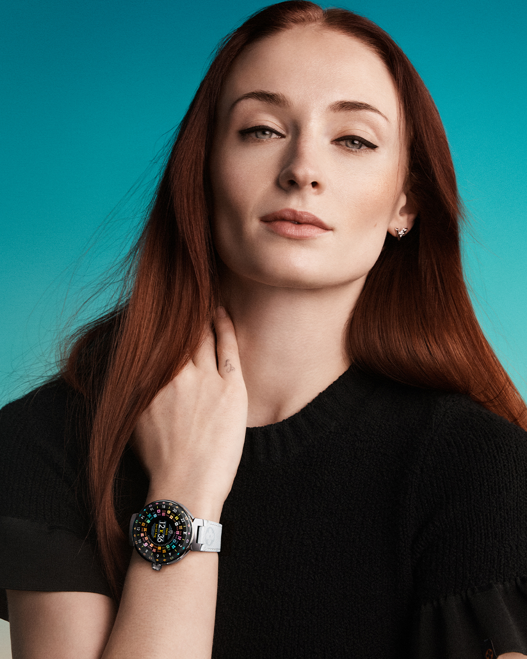 Louis Vuitton Tambour Horizon Campaign With Sophie Turner & More