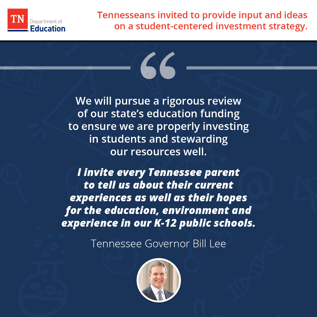 TCA, along with other mental health organizations in the state, believes the Basic Education Program (BEP) funding must be revised to adequately address the mental health needs of our students.   We must act now. Comments are due Tuesday, Jan. 18. Send to: TNEdu.Funding@tn.gov