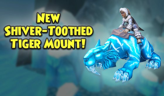 wizard101_folio's tweet photo. Follow @wizard101_folio  and retweet this tweet to be entered into a raffle for a chance to WIN The new Shiver-Toothed Tiger Mount!  @Wizard101 #Wizard101 https://t.co/JfknFc89RB