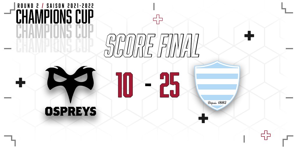 racing92's tweet photo. ➕ 𝗙𝗜𝗡 𝗗𝗘 𝗠𝗔𝗧𝗖𝗛 𝗘𝗧 𝗩𝗜𝗖𝗧𝗢𝗜𝗥𝗘 ! ❌

Magnifique deuxième mi temps de nos Racingmen qui leur permet d'arracher la victoire 😍

🦅10 - 25💙🤍

#OSPvR92 #RacingFamily https://t.co/87SvCzwz3a