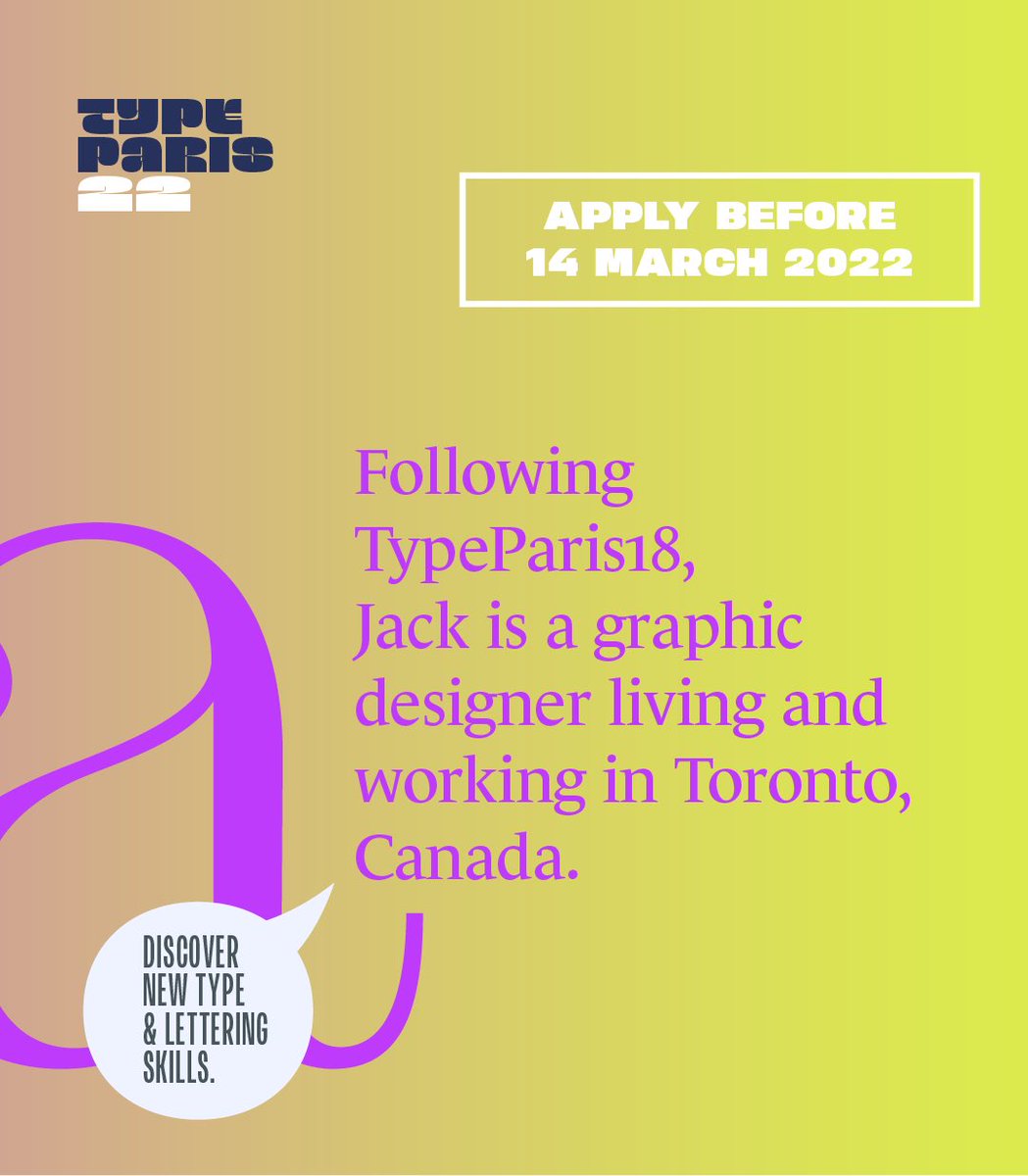 typeparis's tweet photo. Have a look to Leth by Jack Curtis who received his #typeparis18 diploma with distinction https://t.co/psV47A6GIt ➽ Apply before the 14 March 2022 for #typeparis22 to learn type design in Paris. #typedesign #typefaces #fonts #glyphs #graphicdesign #typeinspiration https://t.co/etWbNOyAU7