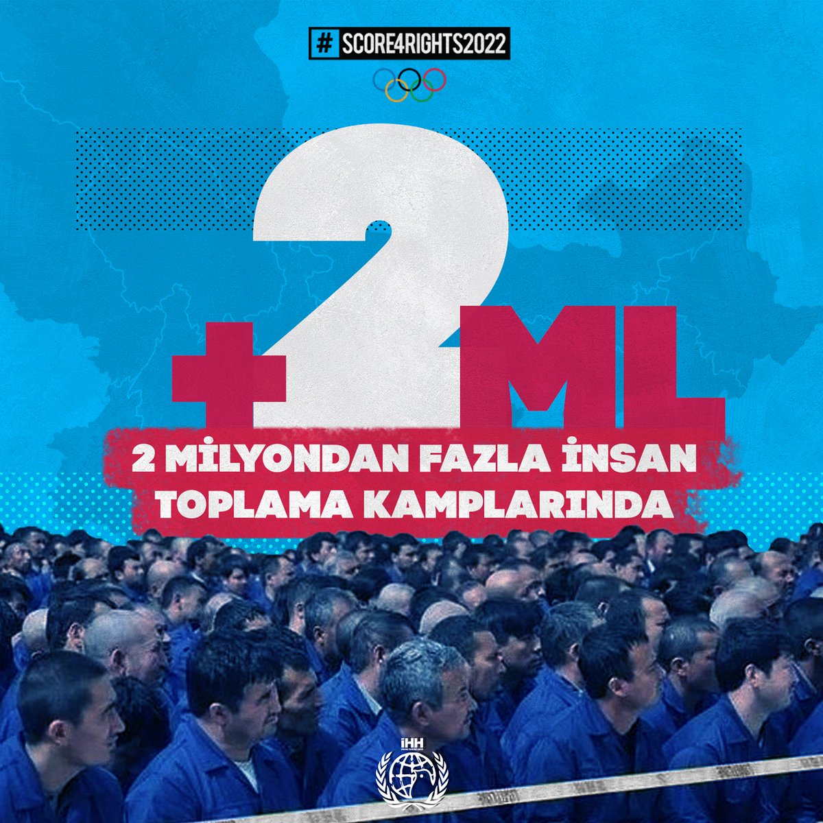 2 milyondan fazla Müslüman Uygur Halkı, toplama kamplarında tutuluyor!

#score4rights2022