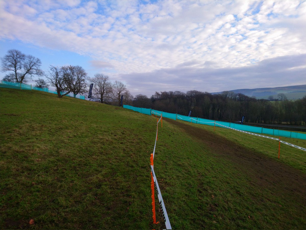 MartinWoffindin's tweet photo. National trophy cyclo-cross at Broughton Hall. Course looked slippery and muddy #cyclocross #nationaltrophycx https://t.co/BlRqsr8hMD