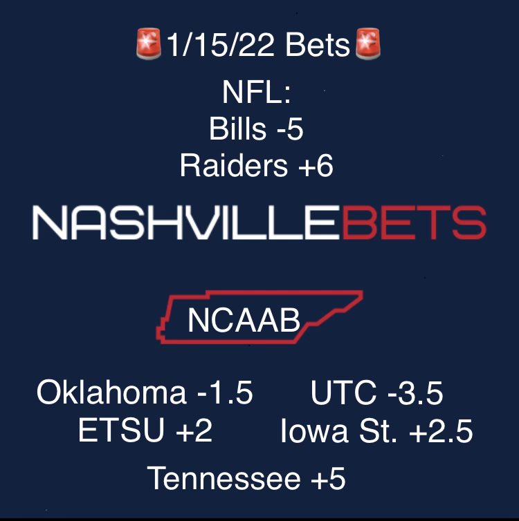 The #NFL #WildCardWeekend is finally here! What lines are we on today? 

#RaiderNation #BillsMafia #GamblingTwitter #sportsbets #sportsbettingpicks #NFLPlayoffs
